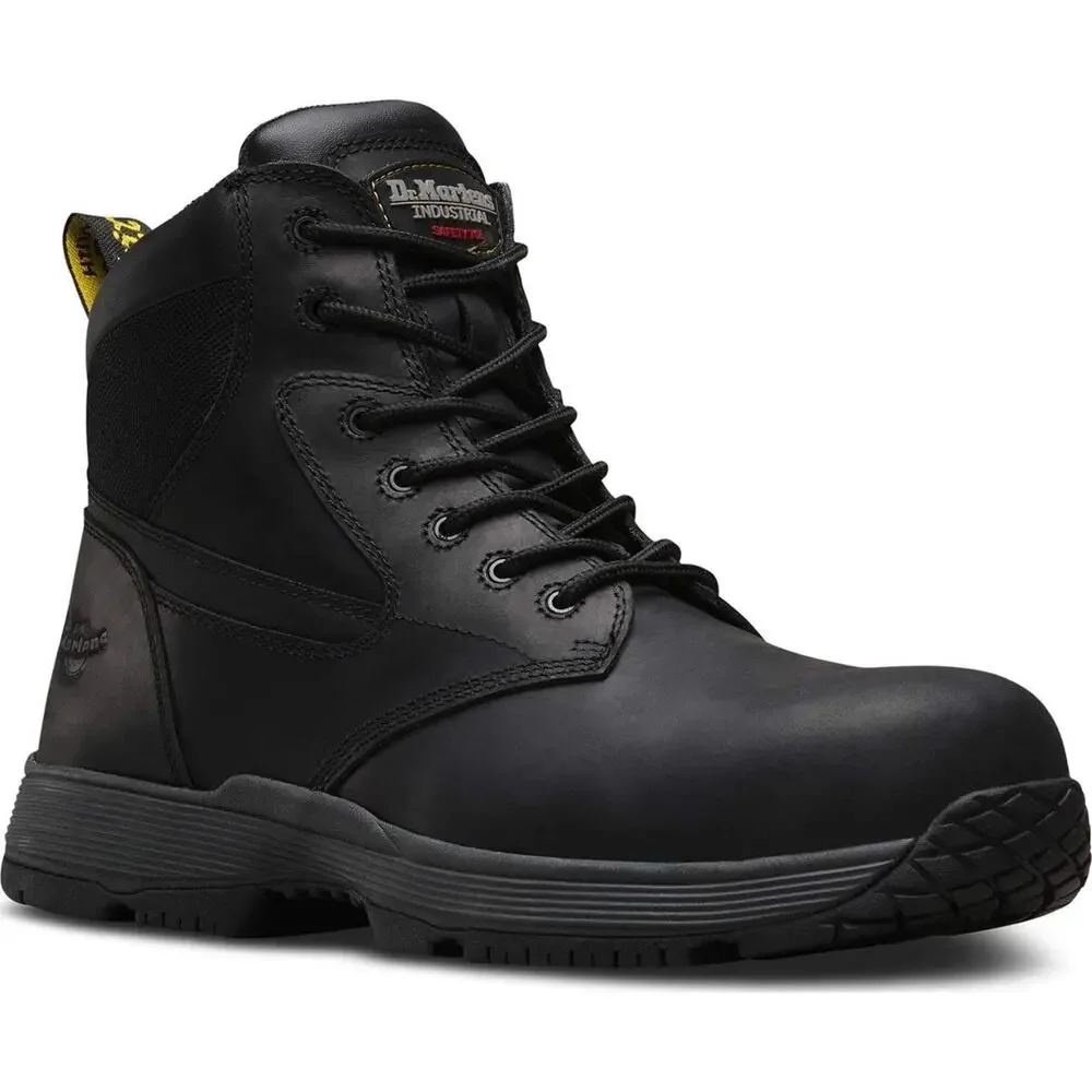DR. MARTENS UNISEX NON METALLIC CORVID SD SAFETY TOE 7-EYE BOOT 11 Women /10 Men